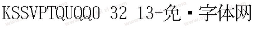 KSSVPTQUQQ0 32 13字体转换